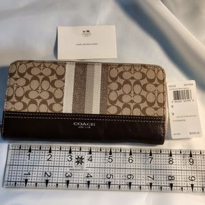 Coach zip around wallet